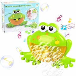 Bublinkovač do vany žába - Výrobník bublin do koupele pro děti - Hudební žába na výrobu pěny